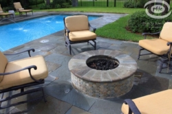 Fire pit and pool